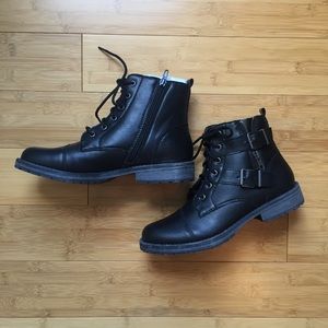 BRAND NEW Madden Girl Black Combat Boots